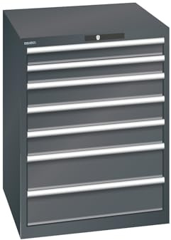 kaiserkraft | ESD-Schubladenschrank | BxTxH 717 x 725 x 850 mm | 7 Schubladen | Traglast 75 kg | anthrazitgrau