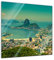 Bilderdepot24 Glasbild - Rio De Janeiro - Berg Corcovado - 80x60 cm - Deko Glas - Wandbild aus Glas - Bild auf Glas - moderne Glasbilder - Glasfoto - Echtglas - kein Acryl - Handmade