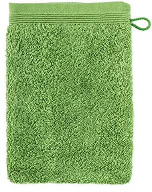 möve Superwuschel Waschhandschuh 20 x 15 cm aus 100% Baumwolle, peridot