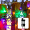 hellum LED Lichterkette Außen mit Timer, 3,9m beleuchtete Länge 40 LED, Lichterkette bunt, strombetrieben mit Stecker, Weihnachtsbaumbeleuchtung mit Kabel in grün 577327