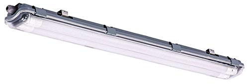 Wasserdichte LED Leuchte 120 cm | LED Röhre 120cm | 2 x 18W | 120 cm | IP65 | 4000K Weiß