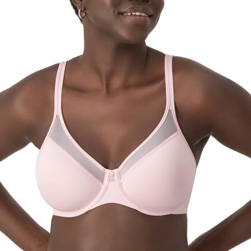 Bali womens Bali Women's One Smooth Ultra Light Convertible Df3439 Full Coverage Bra, Hush Pink, 36B US