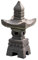 IDYL Lavastein-Skulptur Laterne Pagoda | Höhe 55 cm | Lava-Stein Laterne handgefertigt | Stilvolle Gartenskulptur aus Naturstein | Asiatische Gartendeko | Für Teelicht geeignet | Wetterfest | 29