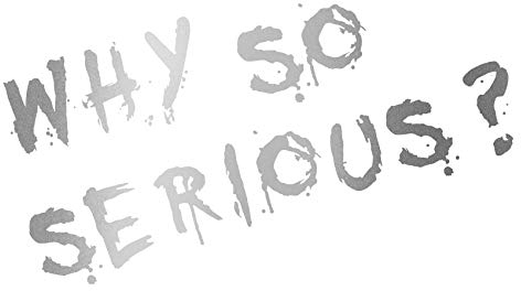 Joker Aufkleber 10x7cm Why so serious Schriftzug Spruch Fahrzeug Dekor Folie für Auto Bus Wohnwagen Kfz Zubehör Autoaufkleber Clown (Silber Metallic, K061 Why so Serious Schrift)