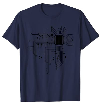Computerchip CPU-Kern Herz T-Shirt
