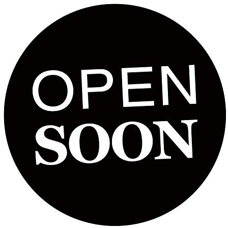 foliado® Open Soon Digitaldruck Aufkleber Neueröffnung Folie für Schaufenster, Tür, etc. Hinweis Folie | rund | Viele Motive zur Auswahl DAF-001 (50 x 50 cm)