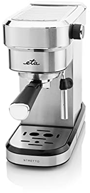 ETA Espressomaschine Stretto - 1350W, Slim-Design, Wassertank 750ml und Pumpendruck bis-zu 15 Bar