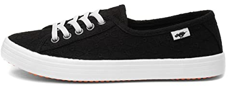 Rocket Dog Chow Chow Womens Black Canvas Shoe - Size 7 UK - Black