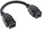 InLine® HDMI 2X Keystone Adapterkabel 4K/60Hz, HDMI A Buchse/Buchse, schwarz, 0,2m