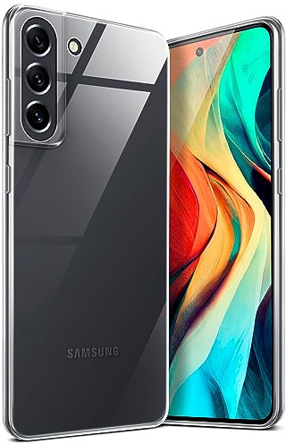 moex für Samsung Galaxy S21 FE 5G Hülle Durchsichtig, Silikon Handyhülle Transparent, Clear Case Ultra Slim, Backcover Schutzhülle Dünn, Silikonhülle Minimalistisch, Aero Case, Klar