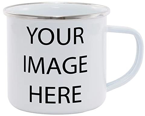 Hippowarehouse Personalised Mug with Photo Printed Mug Various Colour Options Ceramic Cup Kitchenware 11oz
