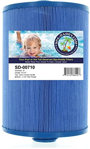 Spa-Daddy SD-00710 Filter - Waterway Front Access Skimmer | Aber Hot Tubs | Blaues Material Blaues Material Ersetzt PWW50P3-M | FC-0359M | 6CH-940AM