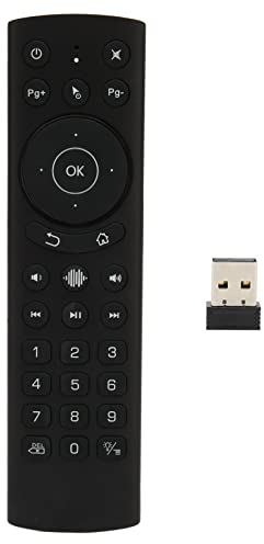 G20S Pro Voice Air Remote, IR Learning, USB Wireless Backlight Remote Keyboard mit Gyroskop für TV Box, PC, Smart TV, Protector, HTPC, Etc(G20S PRO)