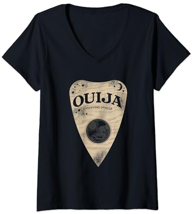 Ouija Planchette of Spirits T-Shirt avec Col en V