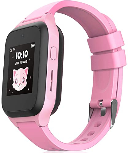 Kuaguozhe Armband für TCL Movetime Family Watch Kids MT48/MT40X/MT40U/ MT40A/ MT40 Armbänder, Weiche Silikon Ersatzarmband Kompatible mit TCL Kinder Smartwatch MT48/MT40 (X/U/A) Rosa