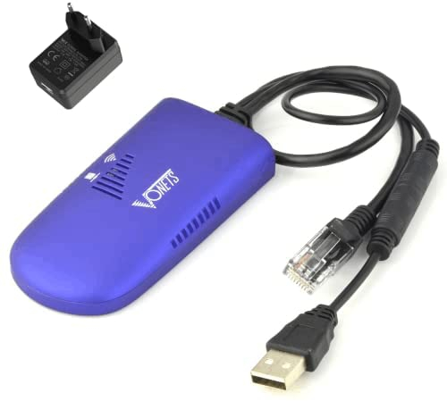 VONETS VAP11G-300 Mini Pont Wi-FI 2,4 GHz Répéteur Ethernet LAN Bridge WiFi Hotspot Extender 300 Mbps Port RJ45 DC/USB Power pour Appareil réseau DVR (avec Adaptateur d'alimentation)