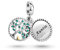 FGT Abalorio colgante de árbol genealógico de cumpleaños de mayo con circonita cúbica verde compatible con pulseras Pandora, árbol de la vida, corazón, mujeres y niñas, Zirconia cúbica, Circonita
