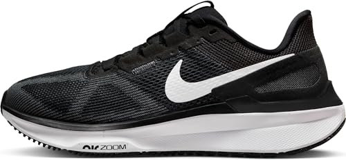 Nike Damen W Air Zoom Structure 25 Laufschuh, Schwarz Weiß Dunkelgrau Black White Dk Smoke, 36 EU