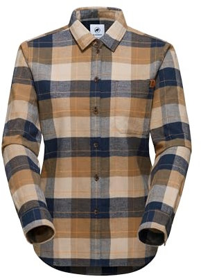 Mammut Trovat Longsleeve Shirt Women, Marine-Savannah, XL