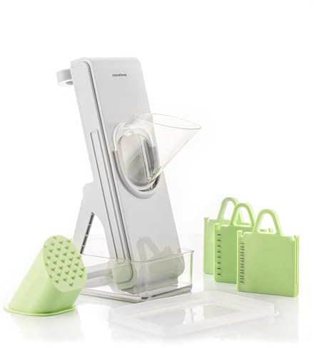 InnovaGoods® Kitchen Mandoline, Folding Mandoline Vegetable Cutter 5 in 1, Kitchen Mandoline Vegetable Cutter Slichen, Multifunctional manual chopper, cutter-mandoline-grater.