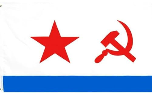 Flag della Marina Sovietica Flag 'Unione Sovietica 90x150 Cm Bandiera USSR 'Esercito Russo 'Unione Sovietica CCCP Flags Navali