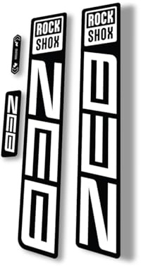 Gabel Ersatz Aufkleber kompatibel für Rock Shox Zeb R 2021 Serie Weiß (matt)
