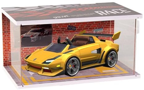 Tuxxjzm Garagenaufsteller für Modellautos, Garage für Modellbau