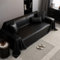Highdi Sofadecke, 1 2 3 4 Sitzer Sofa Überwurf L Form Sofabezug PU Leder Universelle Groß rutschfeste Couch Überzug Sofa Cover Decke für sitzfläche (180x300cm,Schwarz)