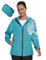 MoFiz Regenjacke Damen Wasserdicht Atmungsaktiv Fahrradjacke Leicht Packbar Regenjacke Windbreaker Outdoorjacke zum Fahrrad Reisen Laufen Wander Trekking Blau Größe US L/EU XL