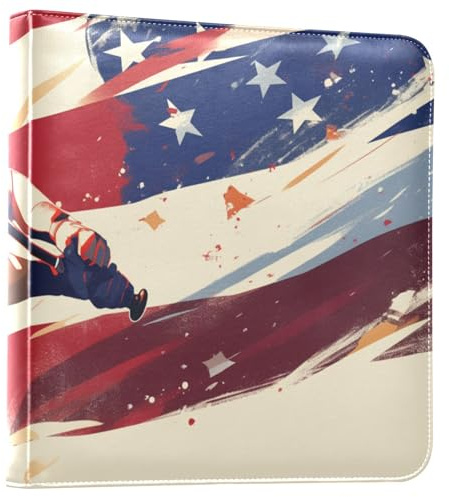 Fotoalbum mit amerikanischer Flagge, Fotobücher, selbstklebende Seiten, Fotoalben, Buch, Familienalben für Fotos, 10,2 x 15,2 cm