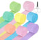 8 Rollen Krepppapier Bunt, 8 Farben Crepe Papier, Regenbogen Kreppbänder, Kreppband Basteln mit 1 kleinen Schere für Hochzeiten, Geburtstage, Partys Dekoration (4,5cm x 25m)