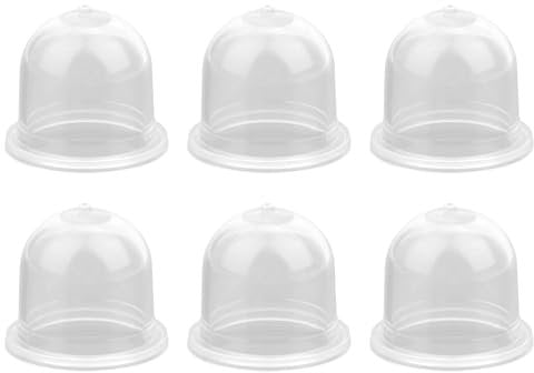 Gosknor 6pcs 0057003 0057004 0057025 Primer Bulb, Pump Bulb Carburetor Primer Bulb Replacement Compatible with Zama Weedeater Chainsaw Trimmers (Transparent)