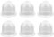 Gosknor 6pcs 0057003 0057004 0057025 Primer Bulb, Pump Bulb Carburetor Primer Bulb Replacement Compatible with Zama Weedeater Chainsaw Trimmers (Transparent)