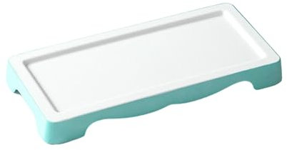 Vaisselle commerciale de restaurant hot pot, assiette de présentation de bœuf fraîchement coupée en libre-service 225012 vert clair et blanc (lisse)