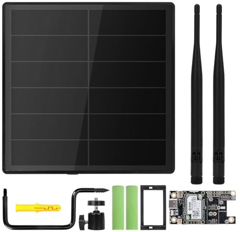 KEEPTEEN D5 Solar Lora Node Meshtastic Device Repeater mit Wisblock RAK19007 RAK4631 Board 868 MHz Mesh Lora Antenne NRF52840 Bluetooth Solarpanel Eingebauter 5000 mAh Batteriecontroller