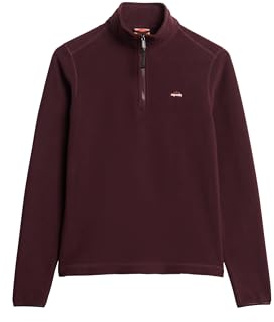Superdry Damen Polar Fleecepullover mit halbem Reißverschluss