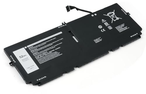 BATTREVO 722KK Laptop Akku für Dell XPS 13 9300 9310 9380 (2020 Edition) 13.4-inch Series WN0N0 0WN0N0 2XXFW 02XXFW FP86V P117G P117G002 P117G001 52Wh/7.6V