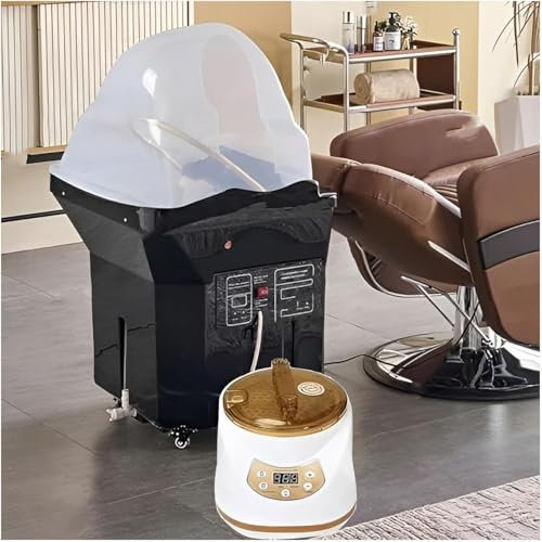 Équipement Head-Spa - Appareil thermostatique portable avec réservoir d'eau de 60 l - Circulation de l'eau et design de l'arc à 180° - Pour chaise de coiffeur