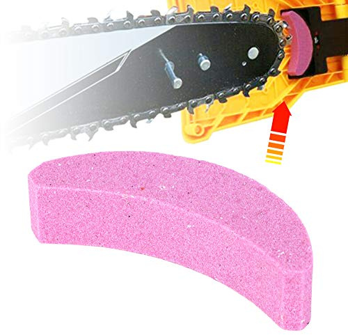 Qcwwy Kettensäge Nerable Tragbarer Tragbarer Rosa Schleifstein Zum Schnellen Kettenschärfen, Kettensägen -Fahrzeug 10 Stc -Kehelsteine