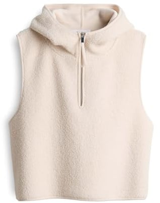 OPUS Damen Poncho/Cape | AKAPU flauschiges Cape aus Teddyfell soft cream, 0
