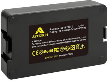 ASTENCH 18V 3500mAh Li-ion Akku für Husqvarna Automower 115H/305/310/315/315X (2020), Ersatzakku für Gardena Sileno City/Sileno Life/Sileno Minimo 250 Robotic