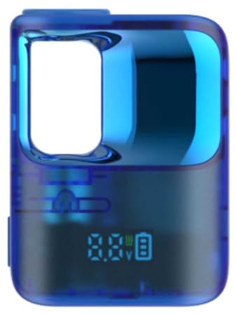 CCELL Stylo 510 Cartridge Battery, 3 Voltage Settings, Inhale-Activated Operation, 500mAh Battery, USB-C, Enclosed Cartridge System inc Oil Viewing Window- Blue (No Nicotine)