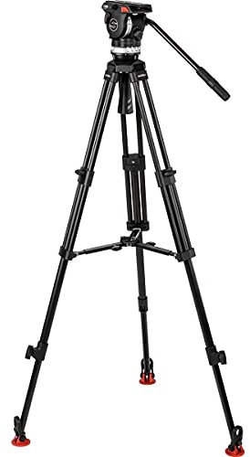 Sachtler Ace XL Tripod System with Aluminium Legs & Medium Spatula for Digital Cine Style and DSLR Cameras