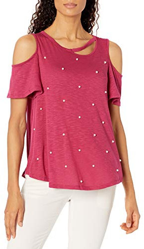 Nine West Women's Paulette Cold Shoulder Top