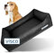 dogsfavorite Hunde-Bett mit Visco-Kissen - waschbares Hundekörbchen - hochwertiges Hundesofa - gelenkschonendes Hundekissen - robuste Hundematte - schwarz - Gr. L - 115 x 85 cm