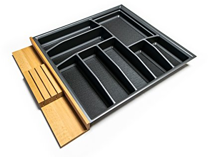 Lana Solution Besteckeinsatz für 70er Schublade, 480,5 mm x 610 mm, anthrazit