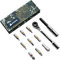 Granite Rocknroll Kit de Herramientas Mini Ratchet para Bicicleta con 9 Puntas de Herramienta, Barra de Extensión (Camuflaje Verde)