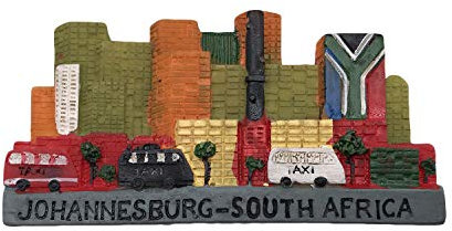 wedaredai Johannesburg Südafrika 3D Kühlschrankmagnet Tourist Souvenir Reise Aufkleber, Südafrika Kühlschrank Magnet, Haus und Küche Dekoration Kollektion von China