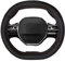 Mayco Bell Housse de Volant de Voiture en Cuir en Microfibre Couvre Volant pour Peugeot 3008 4008 5008 2016-2019 508 208 2019 e-208 (Ligne Rouge)