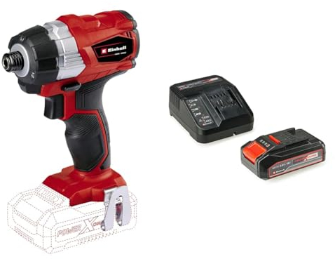 Einhell Power X-Change 180Nm Cordless Impact Driver With Battery And Charger - Brushless Motor, 18V, 2900 RPM, 1/4 Hex Bit Mount, LED Light - TP-CI 18 Li Impact Drill + 2.5Ah Starter Kit